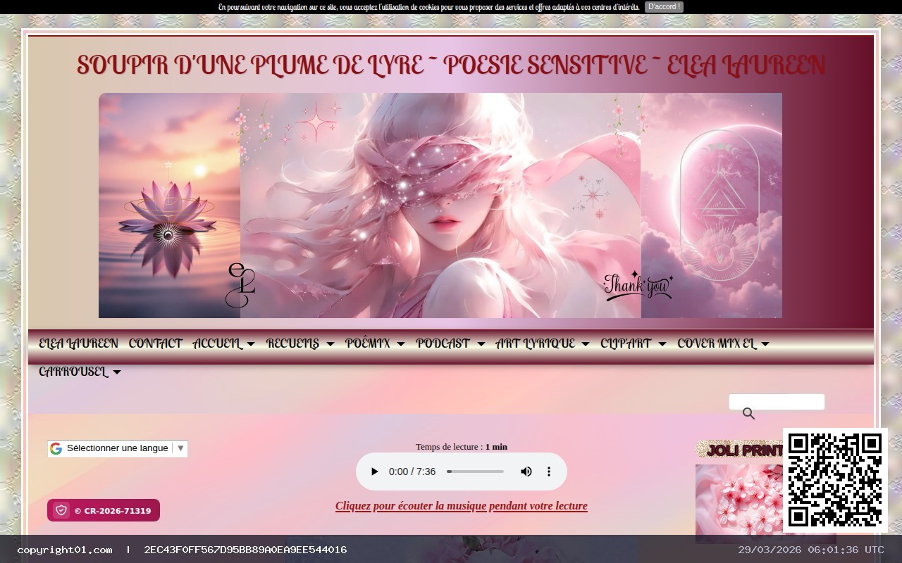 Capture de https://www.elealaureen-poiesis.com/