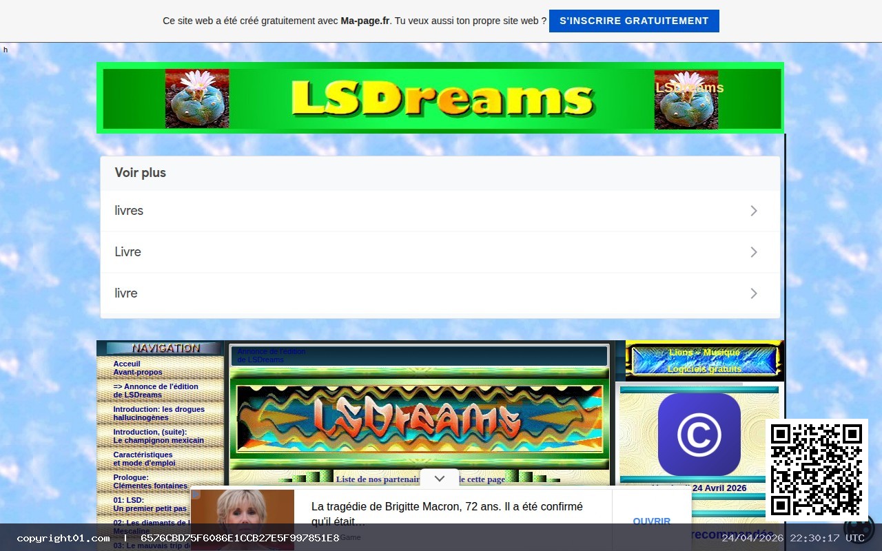 Capture de http://lsdreams.fr.gd