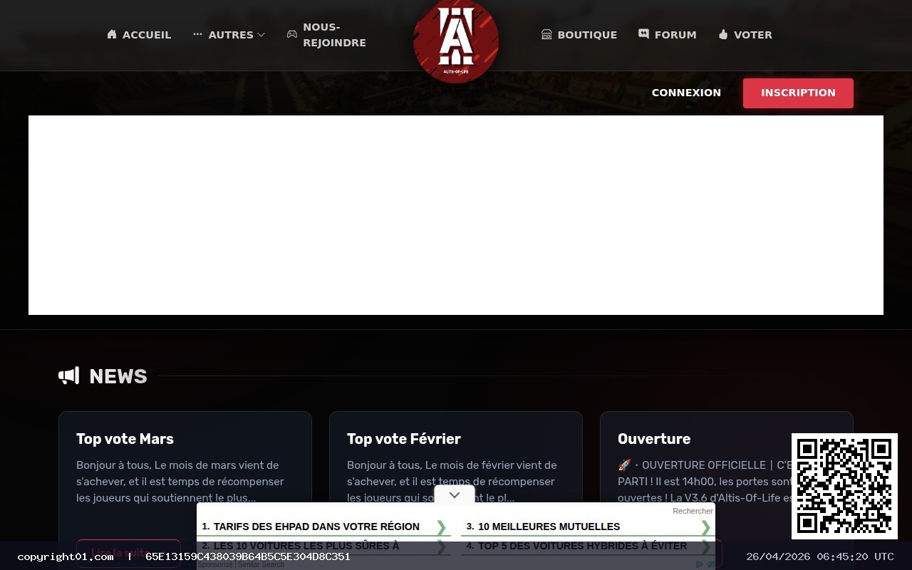 Capture de http://altis-of-life.fr/