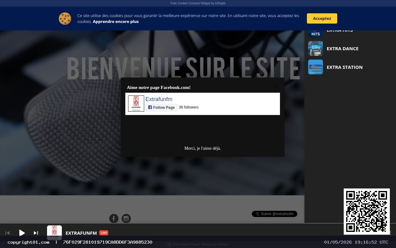 Capture de http://extrafunfm.weebly.com