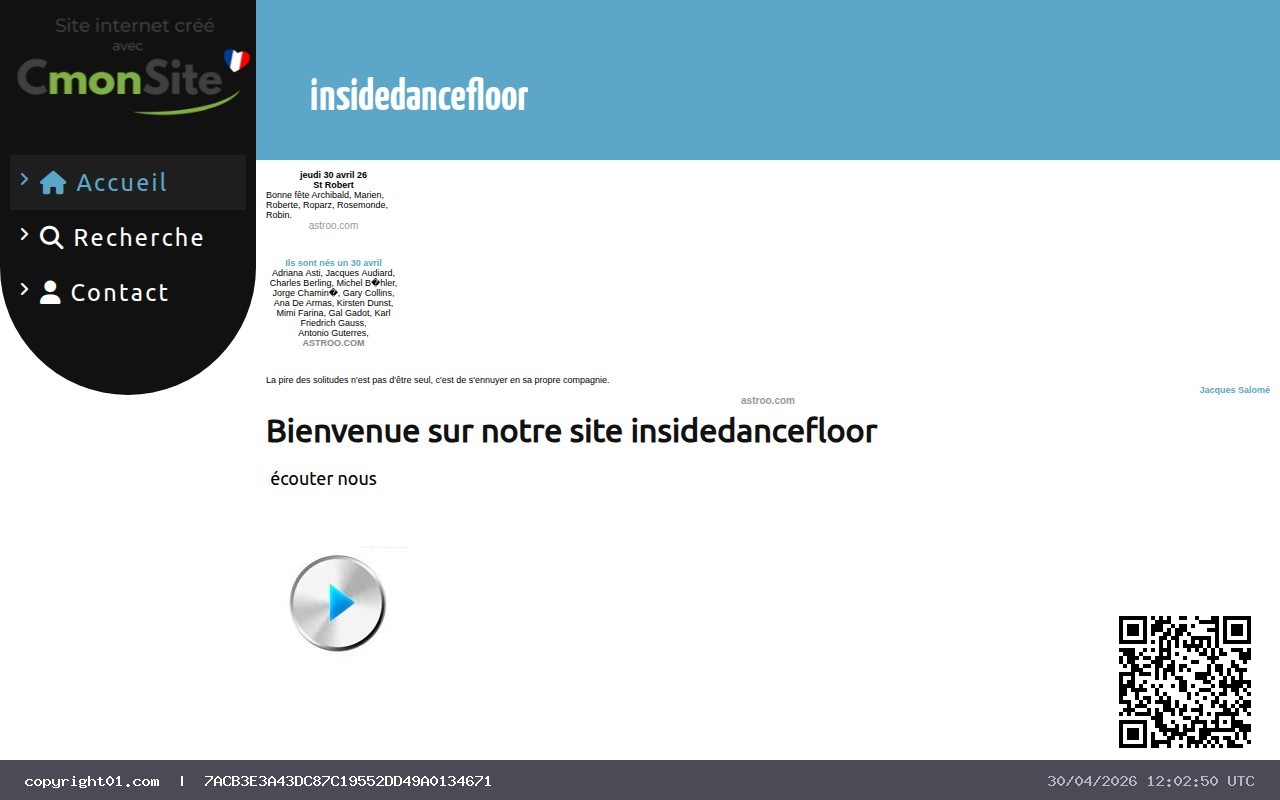 Capture de http://insidedancefloor.cmonsite.fr