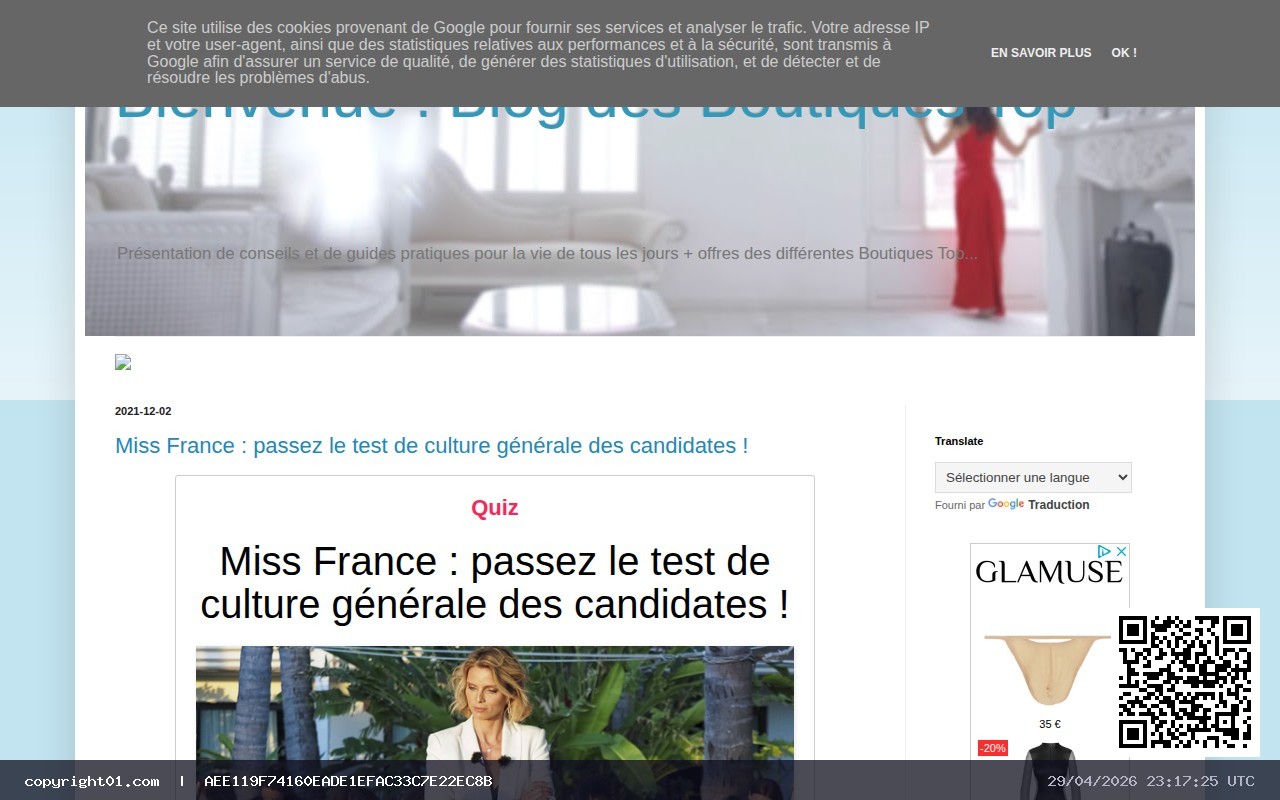 Capture de http://blog-des-boutiques-top.blogspot.fr