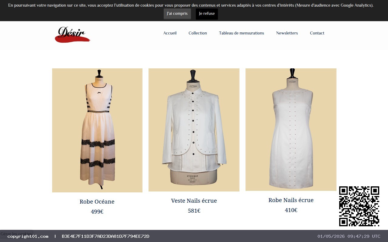 Capture de http://www.desir-ventevetementgrandetaillefeminin.com