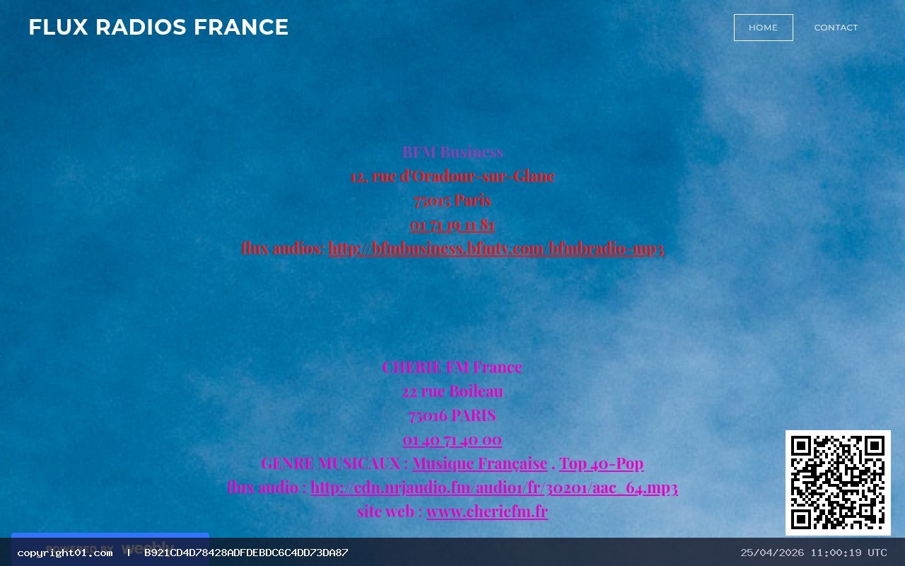 Capture de http://fluxradiosfrance.weebly.com