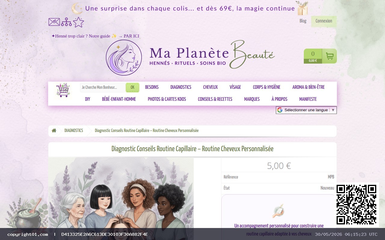 Capture de https://www.maplanetebeaute.fr/diagnostic-conseils-capillaire-cutane/1205-routine-capillaire-cheveux-naturelle.html