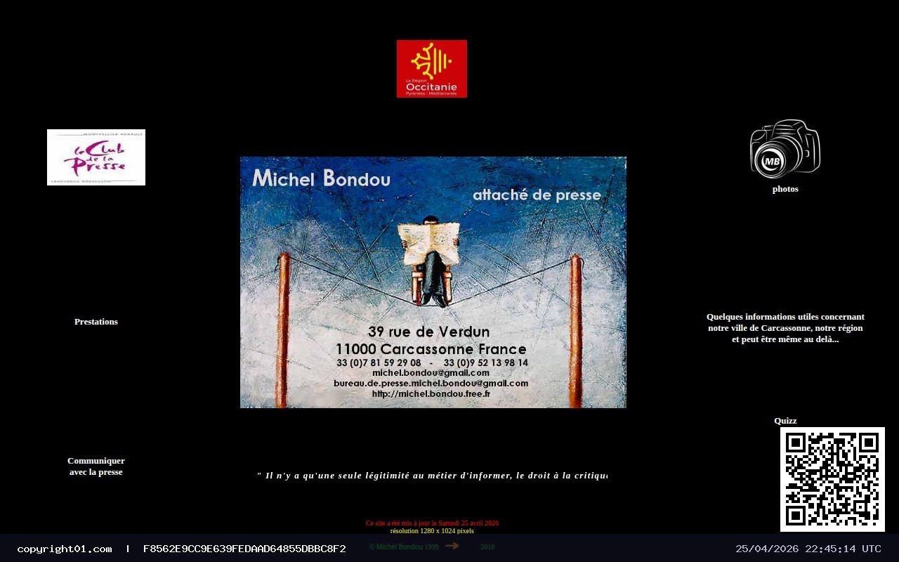 Capture de http://michel.bondou.free.fr