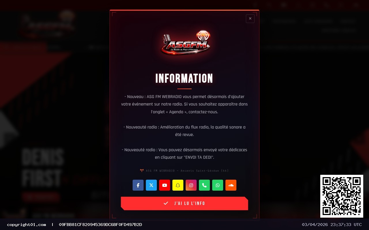 Screenshot of https://asgfm.fr