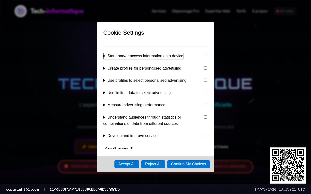 Screenshot of https://tech-informatique.fr