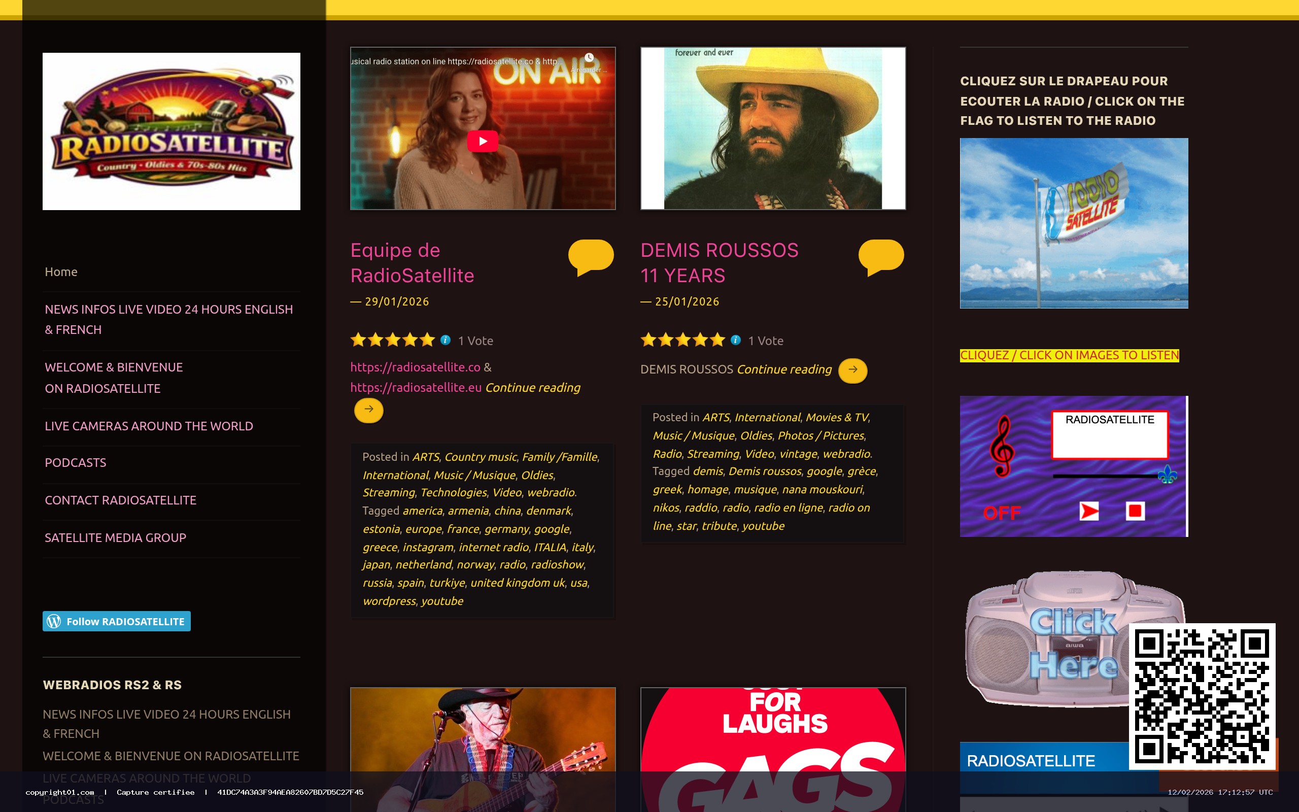 Screenshot of http://radiosatellite.co