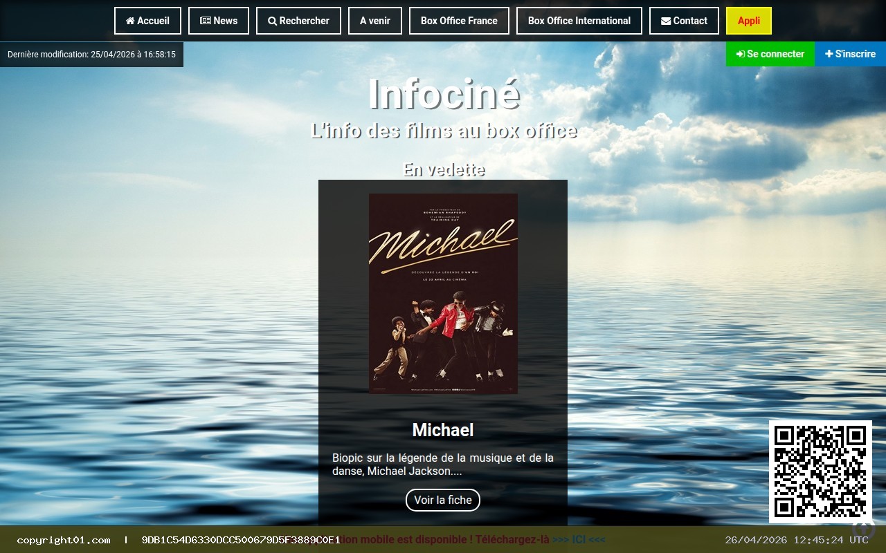 Screenshot of https://www.infocine.net/