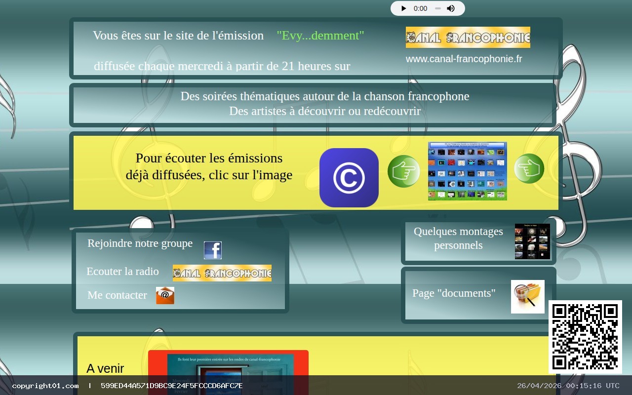 Captura de http://evy330.free.fr/index.html