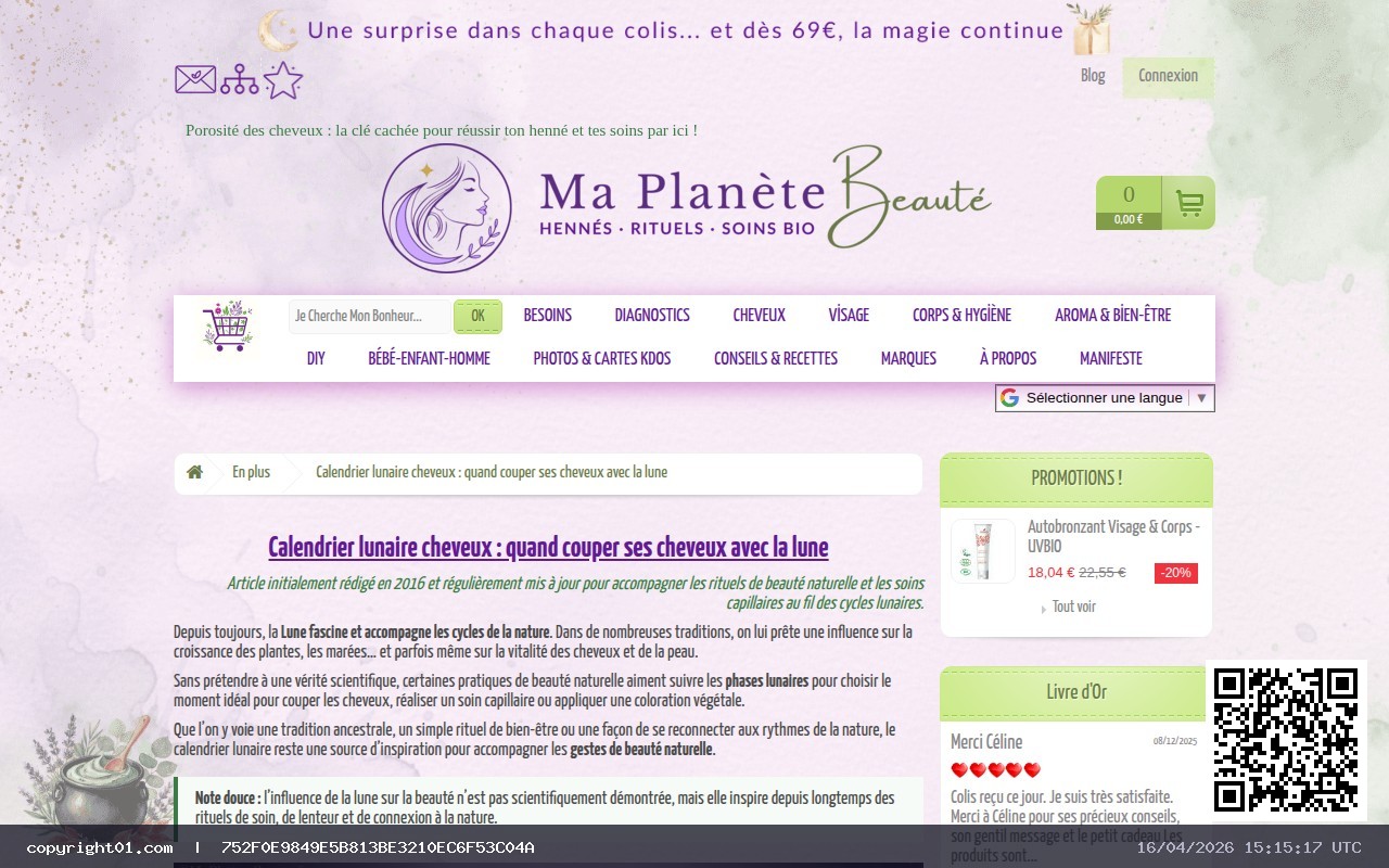 Captura de https://www.maplanetebeaute.fr/content/58-calendrier-lunaire-beaute