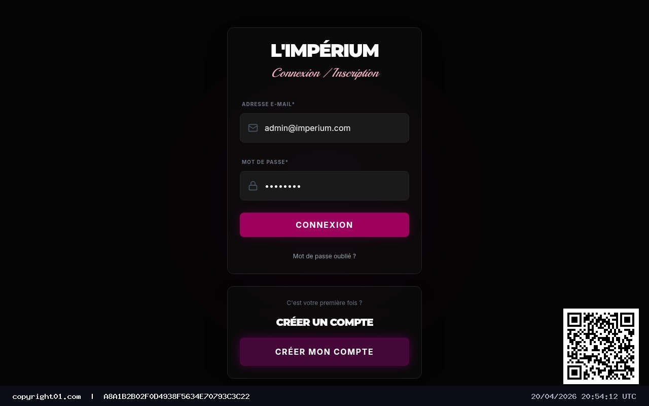 Captura de https://limperiumclub.fr/