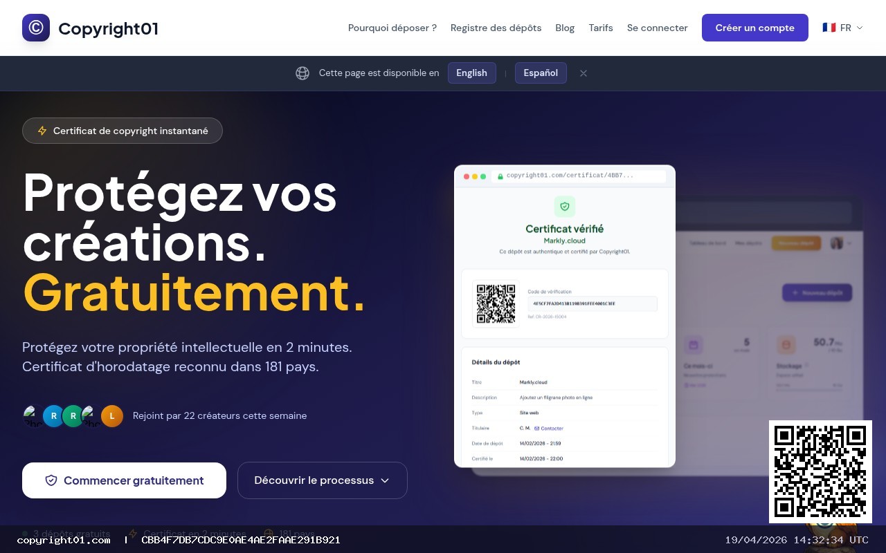 Captura de https://www.copyright01.com