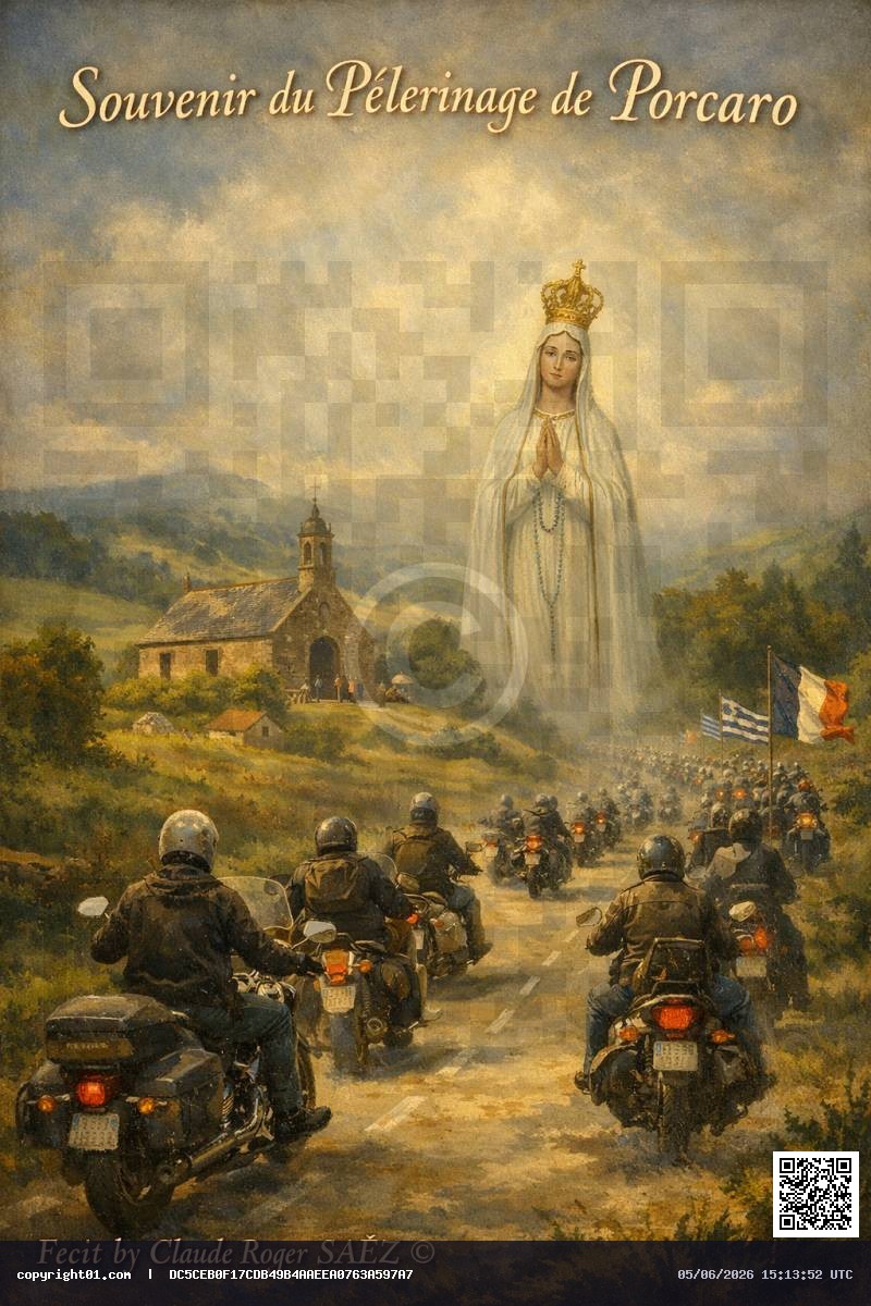 Souvenir du Pélerinage des Motards à Porcaro