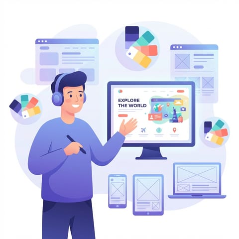 Creaciones digitales : sitios web, diseños, infografías