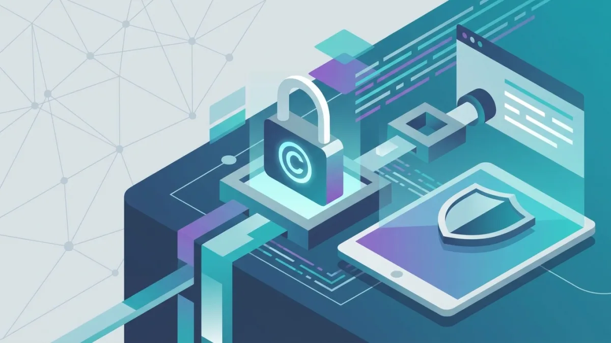 digital copyright protection concept