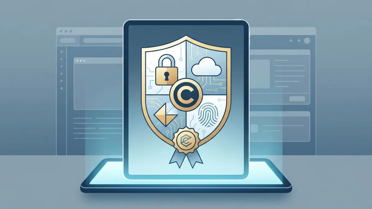 Copyright certificate for digital content protection
