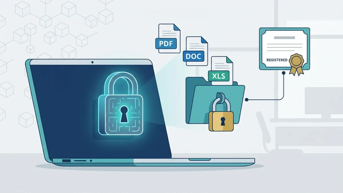 Registrar documentos: prueba de copyright